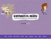 Tablet Screenshot of kathleenreilly.com
